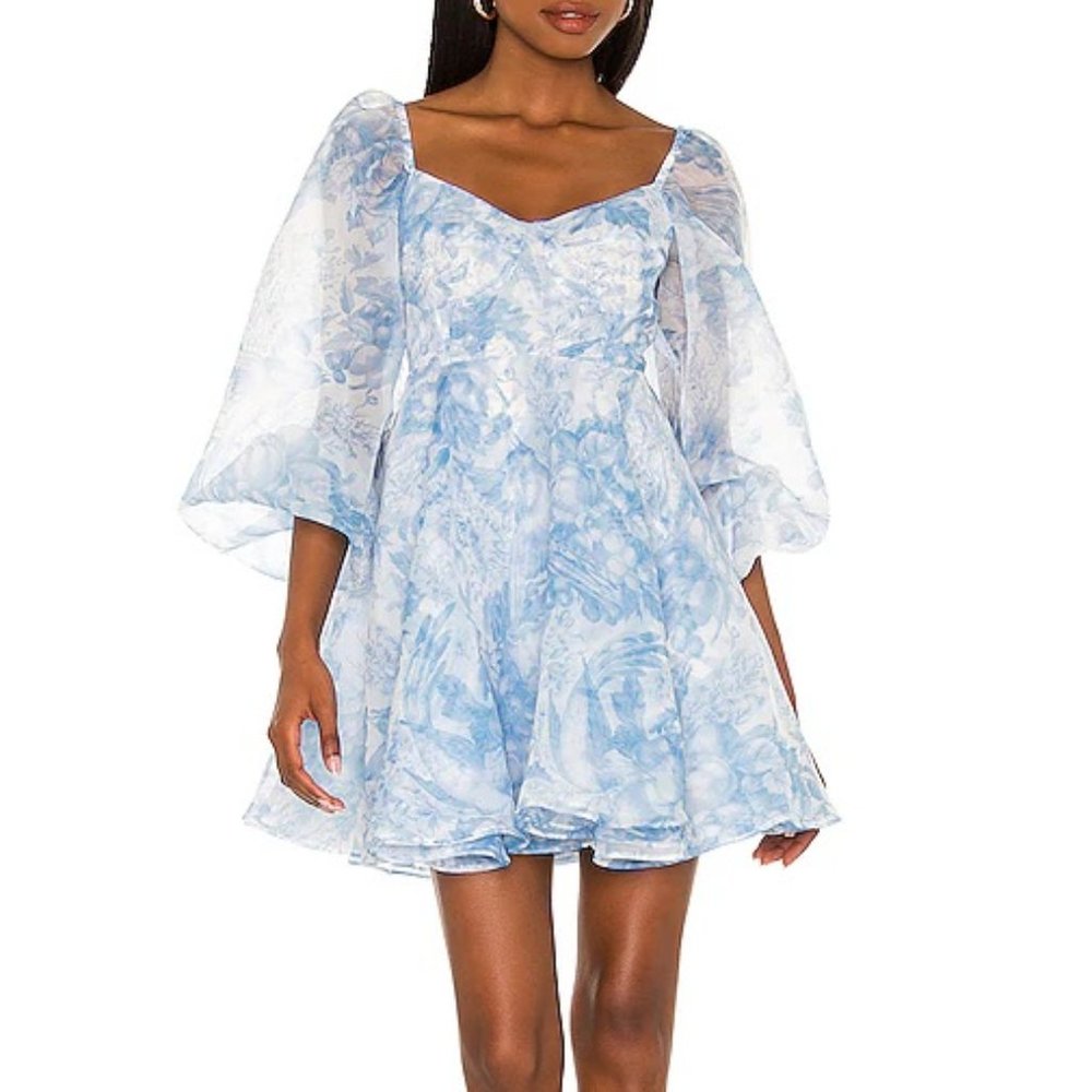 Selkie Baby Blue Toile Princess Dress